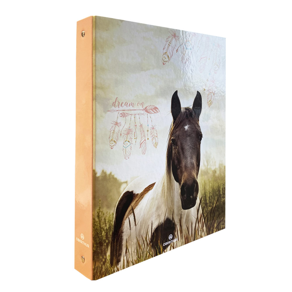 classeur 4 anneaux cheval