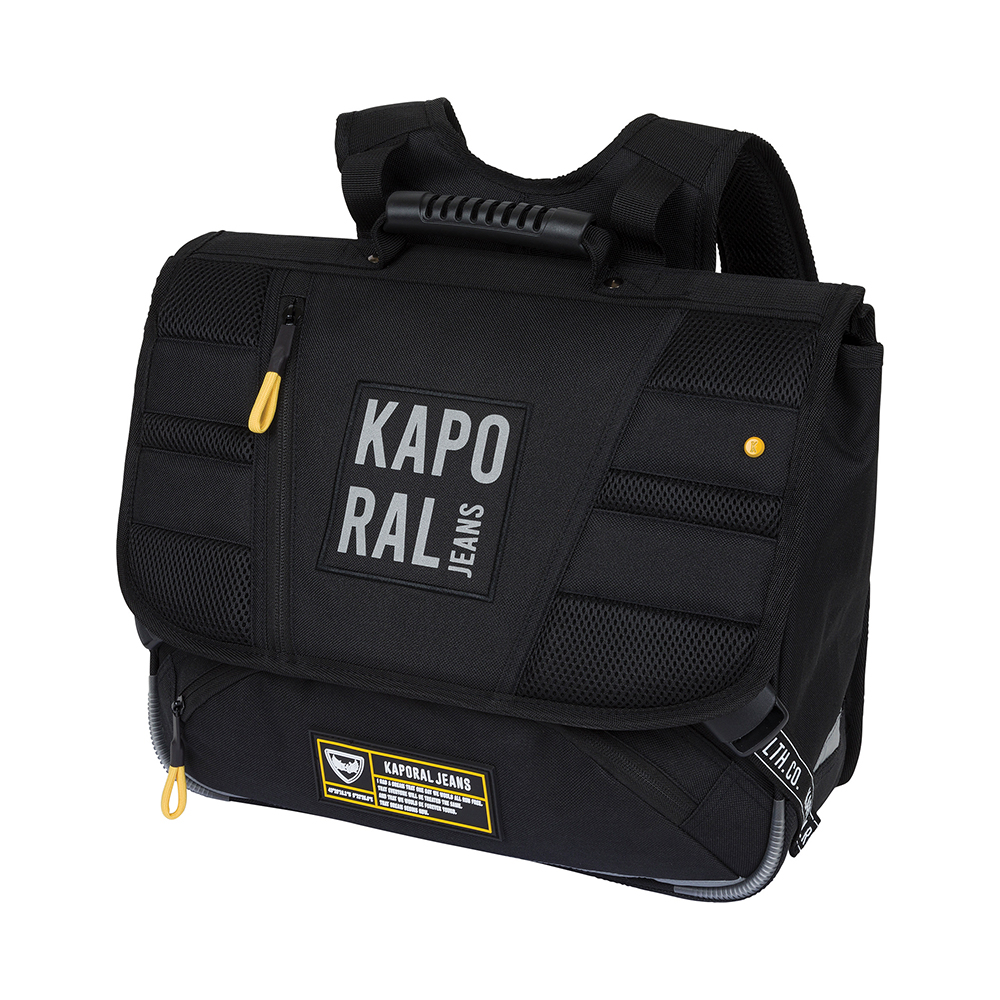 Cartable KAPORAL Boy 38cm 2 compartiments noir : Chez Rentreediscount Cartables & trousses