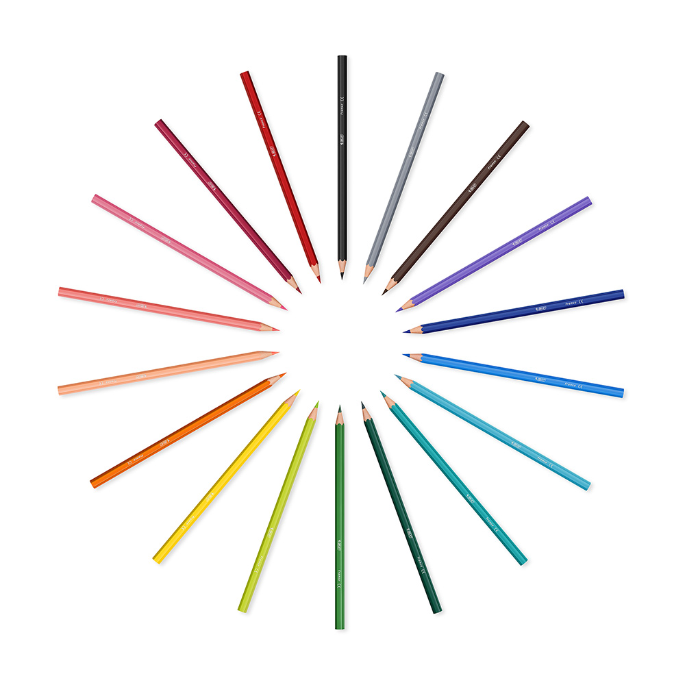 Etui de 18 Crayons de couleur BIC Tropicolor Chez Rentreediscount